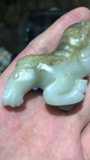 和田籽料白玉马可挂可把